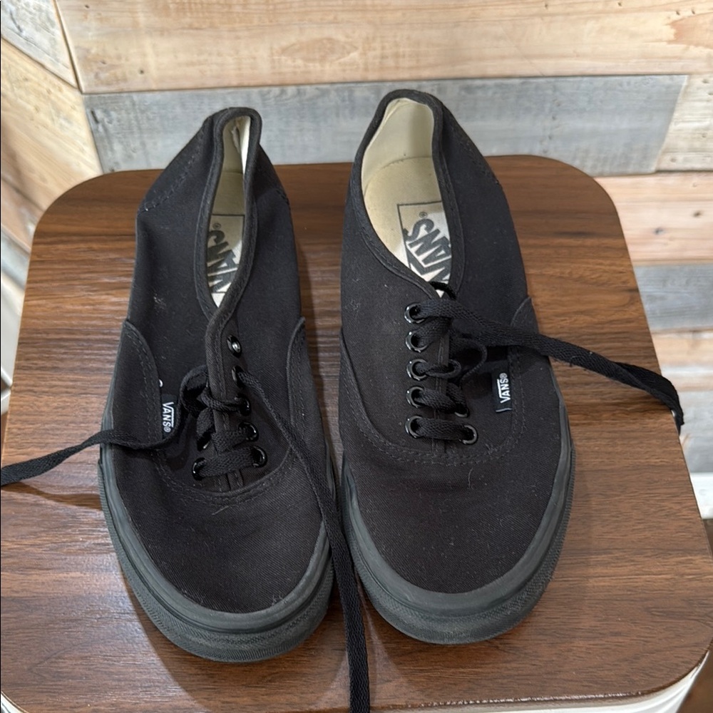 Vans Black Slip-On Sneakers Minimalist Design